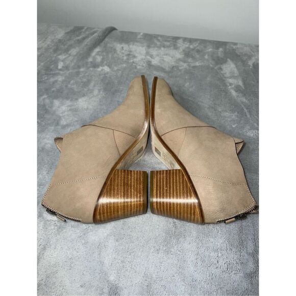 Women’s Eileen Fisher Ember Ankle Boots Tan Nubuck Leather 10 - Picture 5 of 11